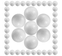 Lurrose Polystyrene Round Spheres 50pcs White that Can Be Cut and Pinned for Craft Activities and Party Decoration for Art Projects and Crafting