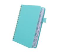 Lurrose Portable A6 Address Book with A-z Tabs and Pen Loop, 64 Sheets Wear-Resistant Pp and Paper Organizer for Students and Professionals, Pocket Indexed Notebook for Phone, Email, Name