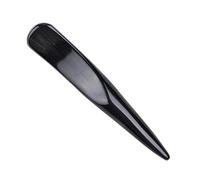 Lurrose Portable Black Ox Horn Guasha Stick Body Massager with Smooth Surface Without Burrs for Travel and Business Trip Scalp and Muscle Massage
