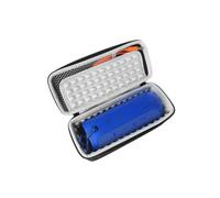 Lurrose Portable EVA Hard Case for Wireless Speakers Shockproof and Pressure-resistant Travel Pouch with Soft Lining and Cable Divider Black Grey Organizer Bag Compatible with Jbl Flip