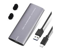 Lurrose Portable External Hard Disk Dual Protocol Type-c Small Mobile Solid State Drive Case for Laptop Computer Compatible Usb-c Devices