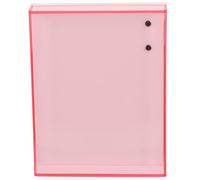 Lurrose Portable Large Eyelash Storage Case Pink False Eyelash Holder Single Layer Household Cosmetic Organizer for False Lash Extensions