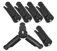 Lurrose Portable Mini Tripod 1/4 Screw Thread Camera Mount Adapter, Compact Foldable Phone Dslr Stand with Tripod Head Accessory for Travel Photography, Black