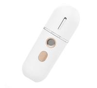 Lurrose Portable Nano Mist Sprayer Handy Facial Steamer 12ml Capacity Abs Material Hydrating Atomized Water Molecules White Colour Compact Design for Daily Skincare