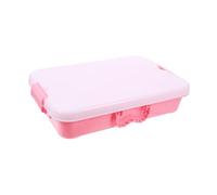 Lurrose Portable Outdoor Sand Tray with Double Handles Small Plastic Storage Box for Sandbox Play Large Capacity Organizer for Funny and Sand Accessories