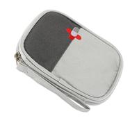 Lurrose Portable Oxford Cloth First Aid Pouch Empty with Zipper Closure and Handy Storage, Lightweight Medicine Bag for Outdoor Activities and Travel Sundries Storage