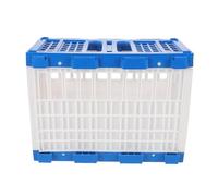 Lurrose Portable Pigeon Release Cage 32X16.5X24.5Cm with Side Opening Heavy Duty Plastic Bird Travel Carrier Crate for Racing Training and Home Transport