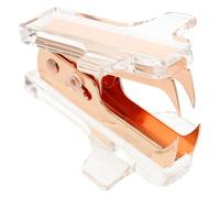Lurrose Portable Rose Gold Mini Staple Remover for Office and School, Small Labor-Saving Staple Removal Tool with Compact Design for Home and Desk Use