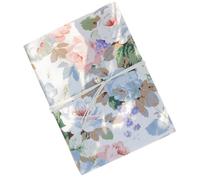 Lurrose Portable Rose Pattern A6 Fabric Book Cover, Protective Safety Sleeve for School Notebooks and Journals, Delicate Handmade Cotton Book Wrap for Students and Home Office