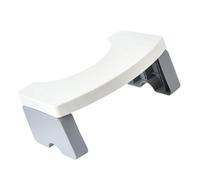 Lurrose Practical Bathroom Toilet Stool White Pp Material Easy to Clean Sturdy Footstool for Entire Family Bathroom Use Simple Style Toilet Assistance Step