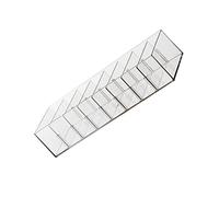 Lurrose Practical Cable Storage Box Multi Grid Organizer for Power Lines Compact Design for Desk Home Use Durable Pet Material for Clutter Spaces