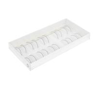 Lurrose Practice Eyelash Strips to Grafting Skills and Operation Level 10 Pairs Black Fiber for Eyelash Extensions Training on Mannequin Head