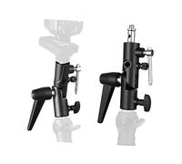 Lurrose Professional H Type Hot Shoe Umbrella Swivel Holder Bracket All Metal Flash Light Stand Accessory with Screws for Photography Studio Lighting Equipment