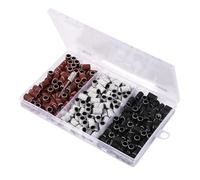 Lurrose Professional Nail Sanding Rings for Manicure Nail Drill Bits for Gel Polish Removal Shaping Smoothing Cuticles Random Color