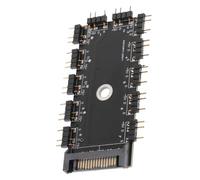 Lurrose Professional Port Argb Hub for PC Fan Control Multi Use Rgb Fan Controller with Interface Compact Rgb LED Splitter for PC Chassis Cooling and Motherboard Synchronization