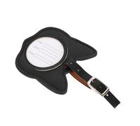 Lurrose PU Material Cat Luggage Tag Lightweight Sturdy Travel Bag Label Water Resistant for Suitcase Handbag Flight Use