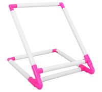 Lurrose PVC Desktop Embroidery Stand with Clamp, Hands-Free Cross Stitch Frame Holder, Portable Tabletop Needlework Lap Stand for Embroidery, Quilting & Punch Needle (11.8 X 9.8 X 7.9 Inch)