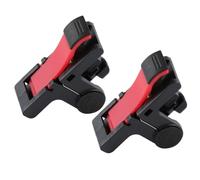 Lurrose Quick Buttons Mobile Game Controller, PC Abs Material, Adjustable Clip Tightness for Mobile Games and Shooters in Red