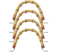 Lurrose Rattan Teapot Handles Suitable for 11-12cm Span Replacement 4pcs Convenient and Easy to Install Kettle Grips Beautiful Look for Ceramic Pot and Teapot