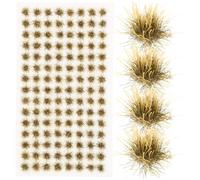 Lurrose Realistic Miniature Scene Production and 1/64 Scale Grass Tufts for 104 Khaki Resin Decorative Mini Grass Clusters Can be Cut Freely for Model Train Railway DIY Model Scenery