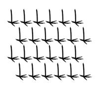 Lurrose Realistic Plastic Crow Claws with Secure Attachment and Easy to Handle Design 100pcs Black Lifelike Bird Feet Inserts for Halloween Decoration and DIY Crafts Projects for Stuffed