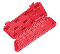 Lurrose Red Plastic Vernier Caliper Case 0-150mm Sturdy Plastic Storage Box Tool Organizer Portable Dial Caliper Holder for Travel and Workshop
