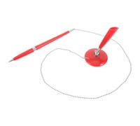 Lurrose Red Table Fixed Pen Creative Vertical Standing Design Rotary Ballpoint Pen Offices and Hotels Bank Reception Business Use