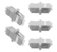 Lurrose Reliable Optical Audio Adapter Enhancing Network Efficiency Lc to Lc Fiber Adapter Coupler Connectors with Split Design 5pcs Plastic Material for Fiber Networks and Data Centers