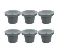 Lurrose Replacement Rubber Feet Non-slip Curved Rubber Caps 6pcs with Smooth Surface, 28.5mm Hole Diameter, Provides Steady Support and Prevents Marks for Shower Chair and Bath Chair