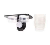 Lurrose Reptile Feeder Plastic Bowl for Lizard Food and Water for Bearded Dragons Crested Geckos and Other Crawling Pets Use As Feeding Tool Water Basin in Their Habitat