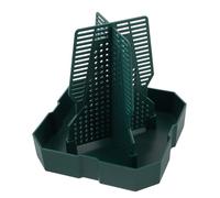 Lurrose Reptile Food Feeder Bowl Large Green Plastic Feeding Dish for Bearded Dragon Lizard Tank Escape- Terrarium Accessory Suitable for Live Feeding