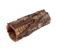 Lurrose Reptile Hide 8x3.1 Inch Snake Hide Box Wooden Hollow Tree Trunk with Natural Texture Design Coffee Colour Private Resting Space Stress Lesson Shelter and Terrarium Decor
