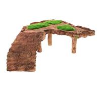 Lurrose Reptile Tortoise Basking Platform Resin Turtle Ramp Convenient to Use Increase Turtle Exercise Basking under The Sun Suitable for Frogs Shelter