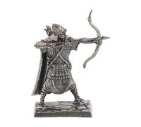 Lurrose Retro Roman Soldier Model Figurine, Medieval Knight Action Figure Desk Decoration, Miniature Army Collectible for Living Room and Office Table Display