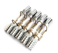Lurrose Reusable Aluminum Nail Extension Mold Tips for Professional Salon and Home Use Accurate Guide Nail Art Forms with 5pcs Silver Finger Covers