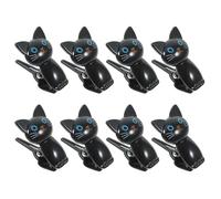 Lurrose Reusable Food Bag Clips 8pcs Cute Cat Shape Multipurpose Clips for Bread, Snacks and Household Use