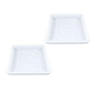 Lurrose Reusable Path Maker Mold Plastic Pavement Mold for Outdoor Landscaping 2Pcs Sturdy Plastic Material DIY Brick Mould for Garden Walkway and Patio