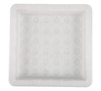 Lurrose Reusable Plastic Cement Mold for Blind Pathways and Municipal Sidewalks Nonslip Surface and Crisp Tactile Patterns, for Garden and Paving Projects