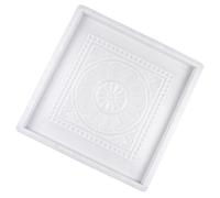 Lurrose Reusable Plastic Concrete Mold Brick for DIY Garden Path, 40x40x3.5cm Cement Brick Mold with Tanglian Pattern, Sturdy Patio Paving Stone Form for Outdoor Landscaping