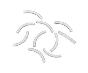Lurrose Reusable Silicone Eyelashes Graft Tools Size About 9.5x6.8x0.8cm 10 Pieces with Good Elasticity, White Lash Lift Strips for Professional and Home Use