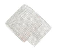 Lurrose Rhinestone Ribbon Trim Silver 24-Row Crystal Mesh Cuttable Wear-Resistant Delicate Craft Strip for Wedding Cake Decoration and Party Supplies