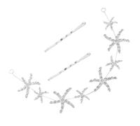 Lurrose Rhinestone Star Fishheadband Sea Star Hair Hoop Bridesmaid Tiara Bridal Crown Hair Accessories for Wedding Women Girls