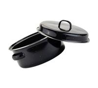 Lurrose Roasted Sweet Potato Pot Baked Pot 10.2inch Round Enamel Cast Iron Nonstick Easy to Clean Kitchen Cooking Pan for Home Use