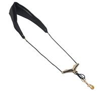 Lurrose Saxophone Shoulders Comfortable Strap Neck Hook Sax for Metal , with Leather and Breathable Harness Shifting Weight from Neck to Suitable Alto , Tenor and Soprano Saxophone Players