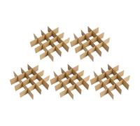 Lurrose Shipping Box Dividers 5 Set Cardboard Inserts for Glass Packing Compact and Sustainable Material Designed for Fragile Item Moving and Storage