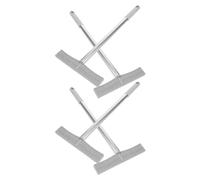Lurrose Sign Holder Rods Multi-function Welcome Sign Handheld Rods 4pcs Stainless Steel with Support and Easy Disassembly for Events and Outdoor Use