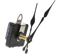 Lurrose Silent Wall Clock Mechanism Kit, 31mm Long Spindle Replacement | High Precision Repair Part, Black Plastic Set, Hour and Minute Hands Included, for DIY Wall Clocks