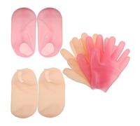 Lurrose Silicone Elastic for Foot Socks Exfoliation Mask Moisturizing and Deep Soft Material for Removing Hard Skin for Feet and Hands for Home Use