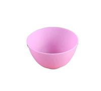 Lurrose Silicone Face Mask Mixing Bowl 8x5cm Odorless Anti-drop Prep Measuring Bowl Microwave Safe Purple for Home Use and Staging Ingredients
