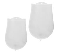 Lurrose Silicone Kneading Dough Bags 2pcs Food-Grade Non-Stick Dough Mixer Tie Straps Large 3000ml Small 1500ml Baking Storage Pouches for Bread Making and Pastry Preparation